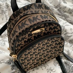 Michael Kors XS Monogram Abbey Backpack